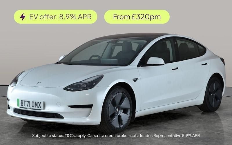 White Used 2021 Tesla Model 3 Standard Range Plus Sedan | £17,904 (Fair price) - Image 1/3