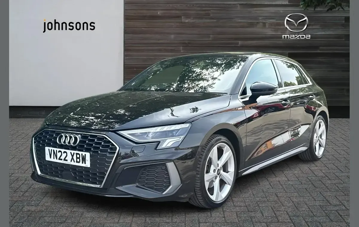 Used Audi A3 S-Line 147 HP (108 kW) 2022 Black Sedan