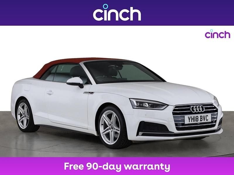 White Used 2018 Audi A5 Cabriolet S-Line Cabriolet | £14,369 (Good price) - Image 1/3