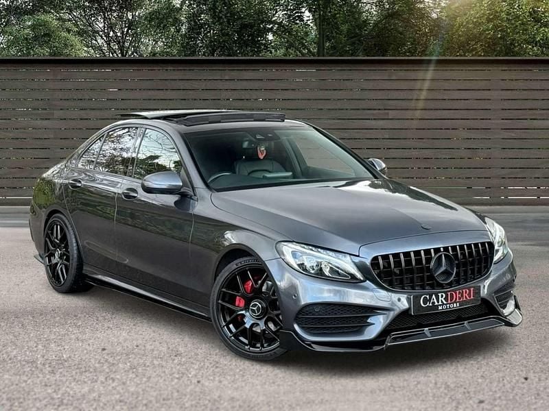 Grey Used 2015 Mercedes C220 AMG Line Premium Plus Sedan | £13,490 (Expensive) - Image 1/4