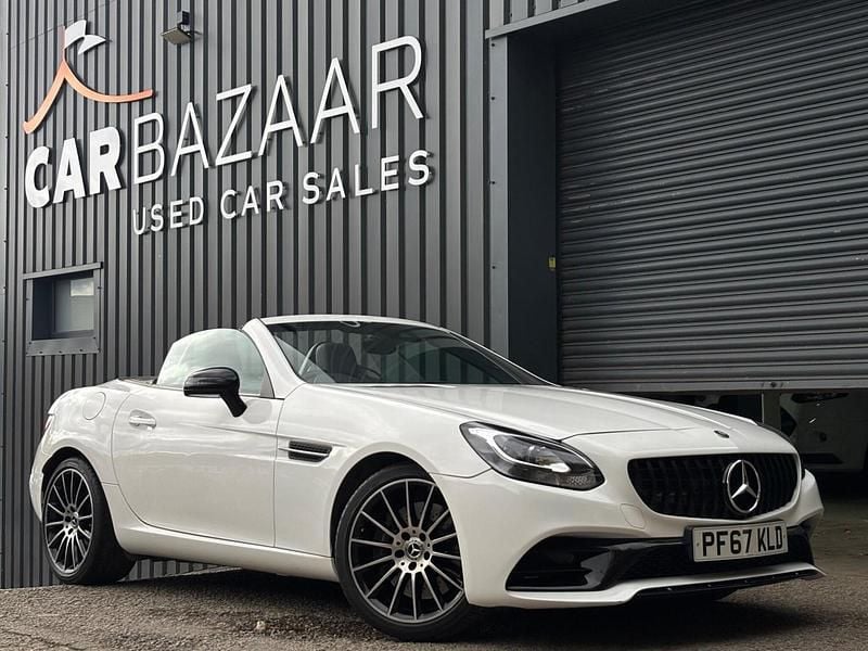 White Used 2018 Mercedes SLC300 AMG line Cabriolet | £20,491 (Good price) - Image 1/4