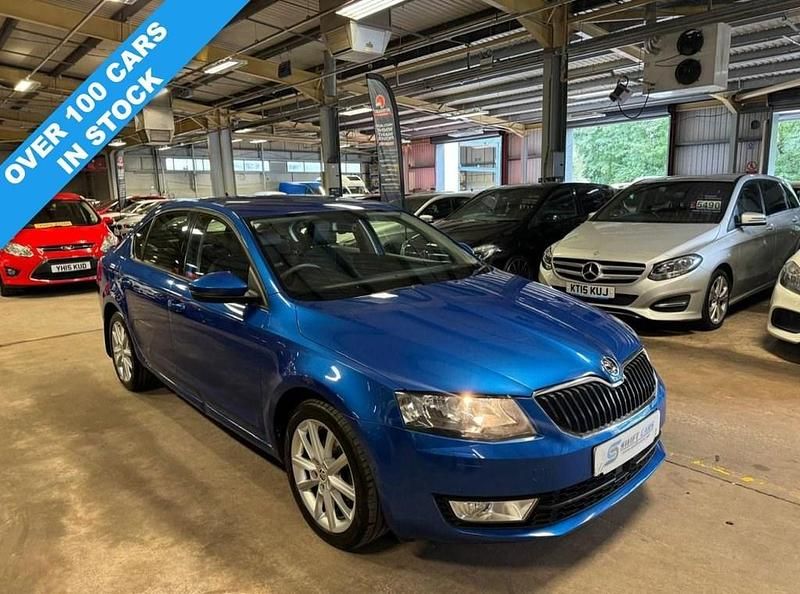 Used Skoda Octavia SE L 110 HP (80 kW) 2015 Blue Hatchback