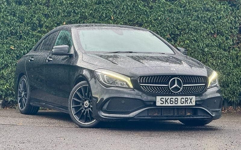 Used Mercedes CLA220 AMG line 177 HP (130 kW) 2018 Black Sedan