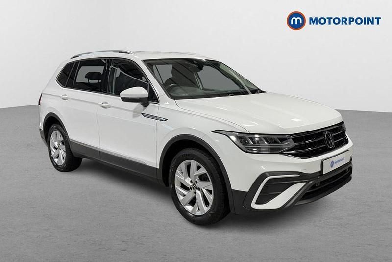 White Used 2022 VW Tiguan Allspace Life SUV | £20,299 (Fair price) - Image 1/4
