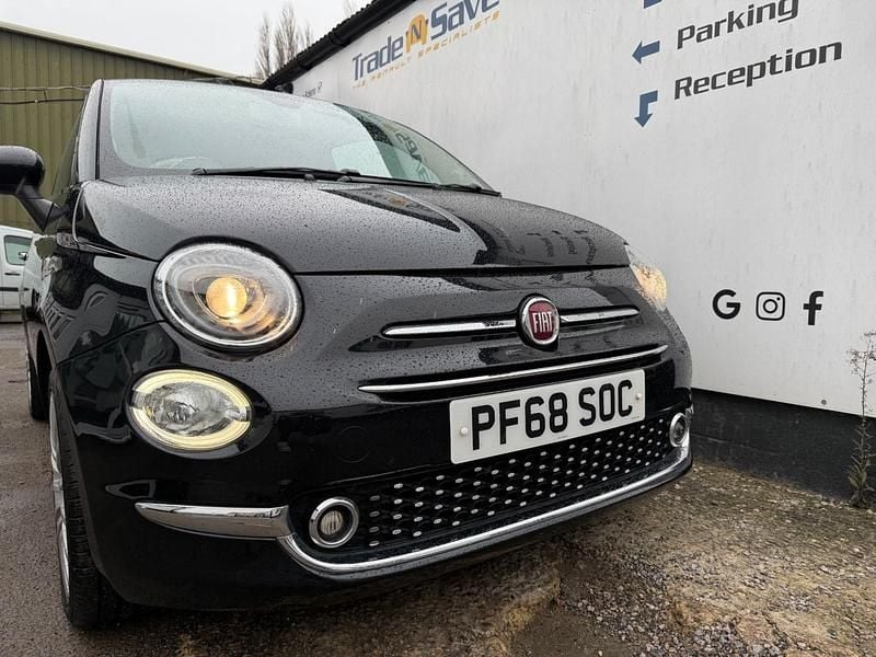 Used Fiat 500 Lounge 69 HP (50 kW) 2018 Black Hatchback
