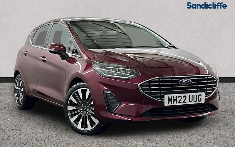 Red Used 2022 Ford Fiesta Titanium Hatchback | £12,404 (Fair price) - Image 1/4
