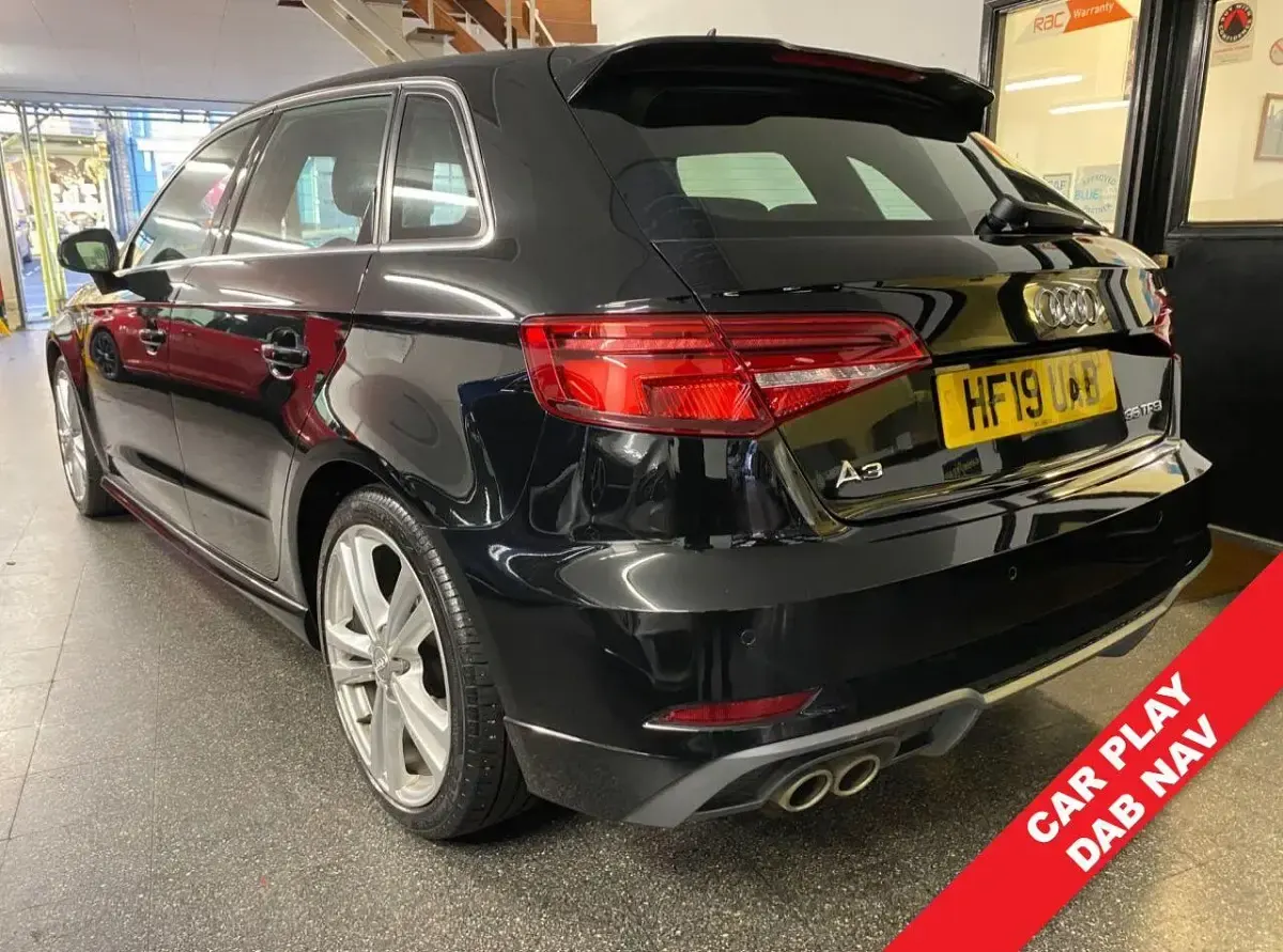 Used Audi A3 Sportback S-Line 150 HP (110 kW) 2019 Black Hatchback