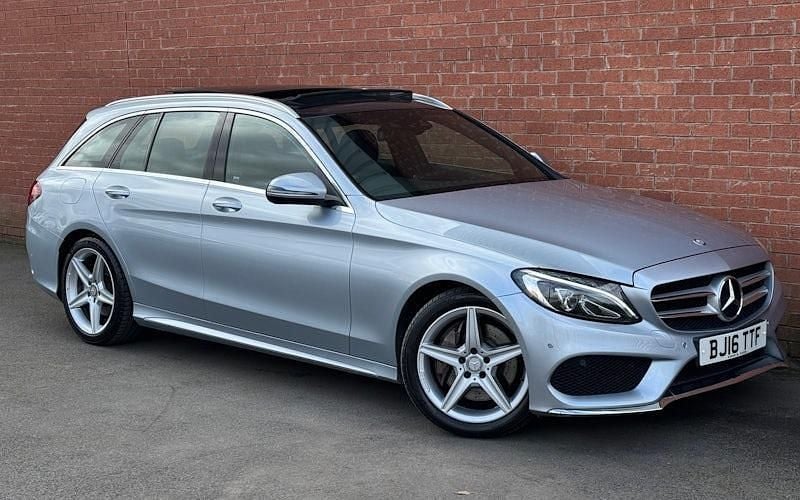 Used Mercedes C250 AMG Line Premium Plus 204 HP (150 kW) 2016 Silver Estate