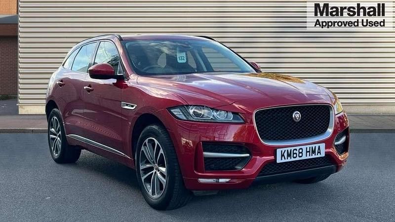 Red Used 2018 Jaguar F-Pace R-Sport SUV | £24,490 (Expensive) - Image 1/4