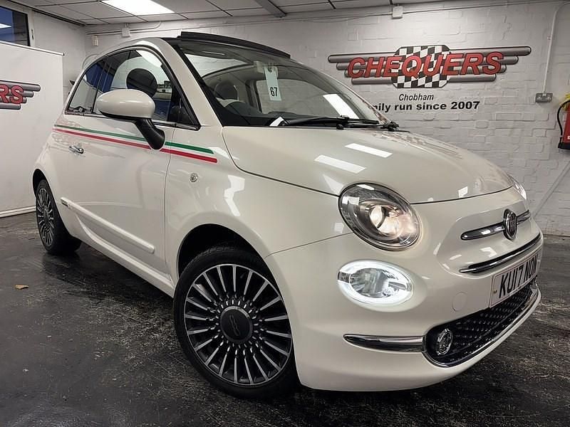 Used Fiat 500C Lounge 105 HP (77 kW) 2017 White Cabriolet