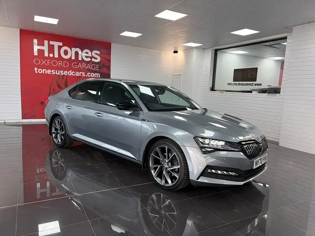 Used Skoda Superb SportlinePlus 218 HP (160 kW) 2020 Grey Hatchback