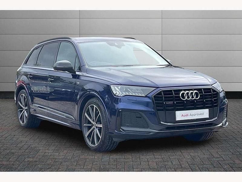 Blue Used 2021 Audi Q7 Black Edition SUV | £42,495 (Fair price) - Image 1/4