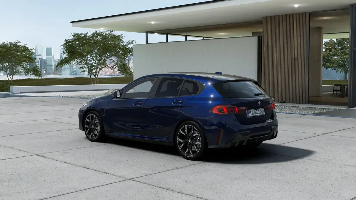 New BMW 120 M Sport 2026 Tanzanite blue Hatchback