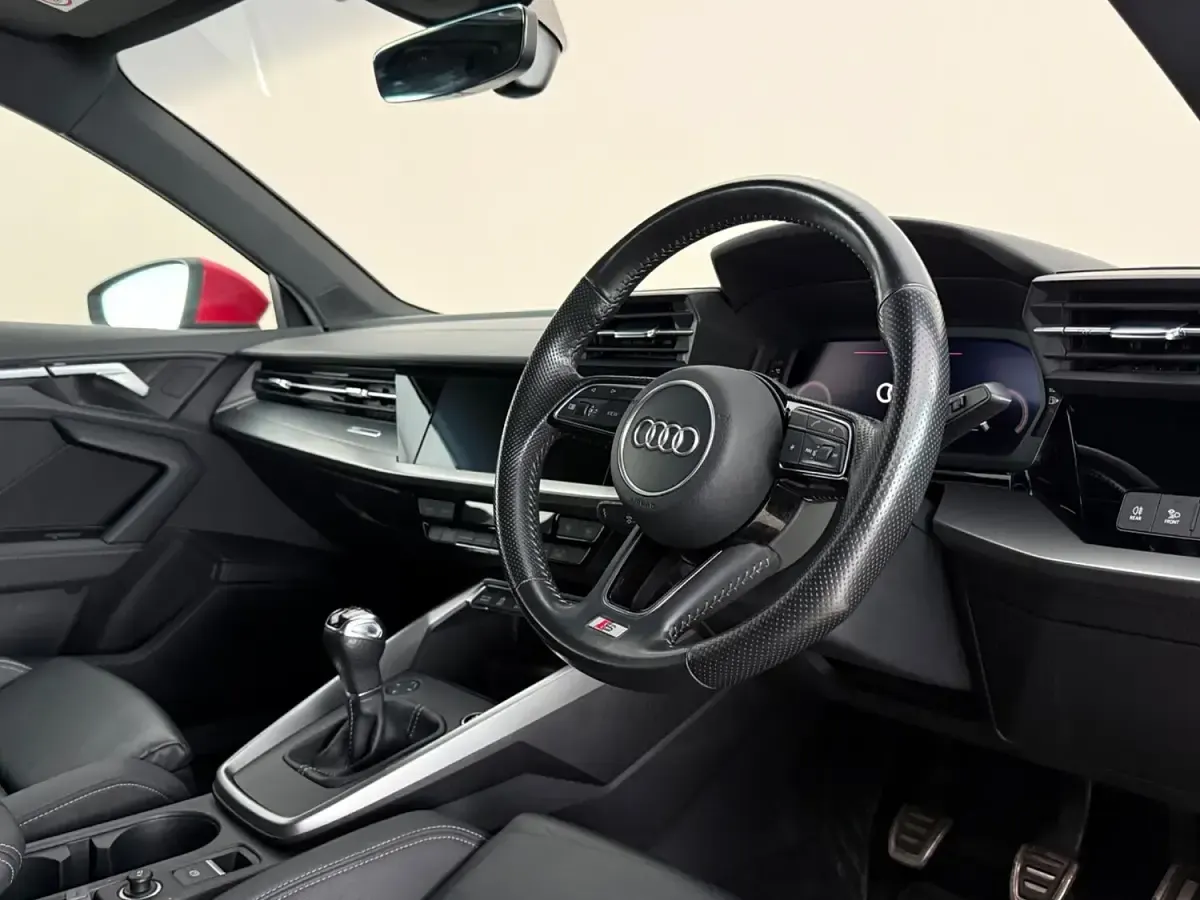 Used Audi A3 S-Line 110 HP (80 kW) 2021 Red Sedan