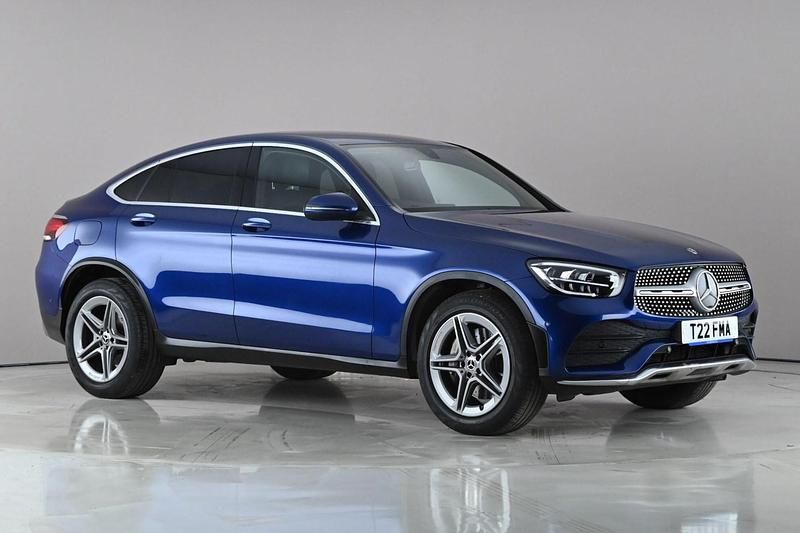 Used Mercedes GLC300 AMG line 2020 Blue Coupe