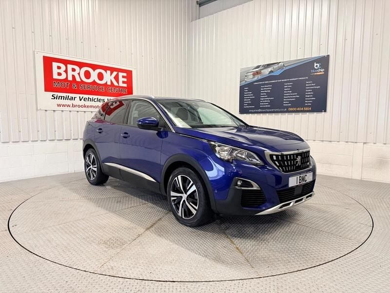 Blue Used 2018 Peugeot 3008 Allure Hatchback | £8,590 (Fair price) - Image 1/2
