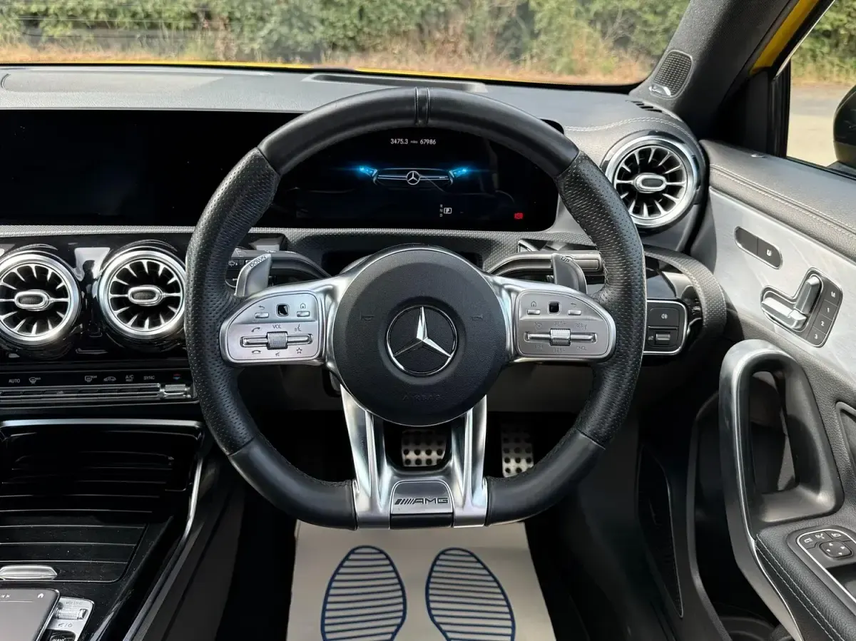 Used Mercedes A35 AMG Premium Plus 2019 Yellow Hatchback