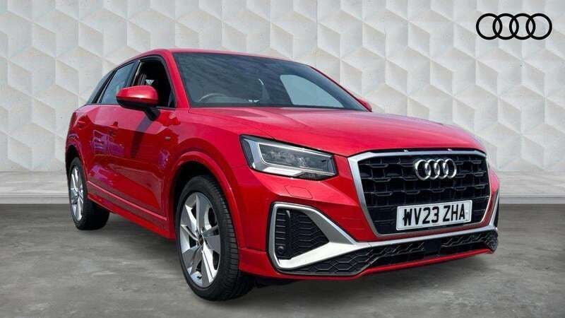 Red Used 2023 Audi Q2 S-Line SUV | £22,932 (Fair price) - Image 1/4