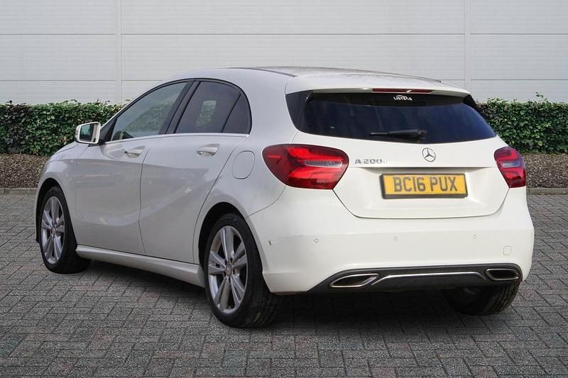 Used Mercedes A200 Premium 156 HP (114 kW) 2016 White Hatchback