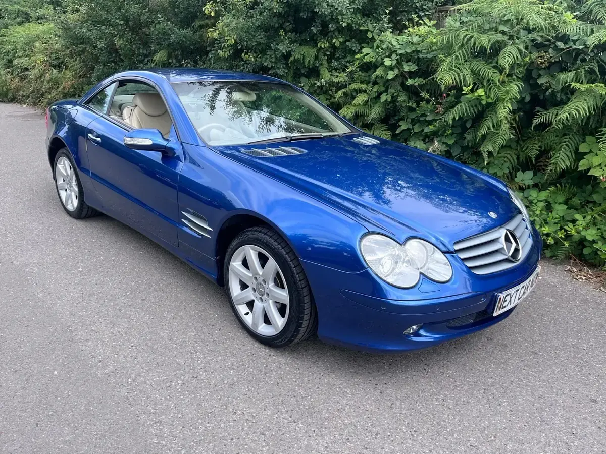 Used Mercedes SL350 2003 Blue Cabriolet