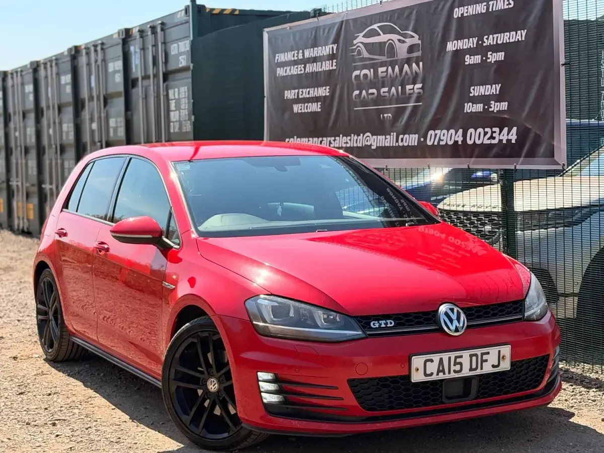 Used VW Golf VII GTD 2015 Red Hatchback