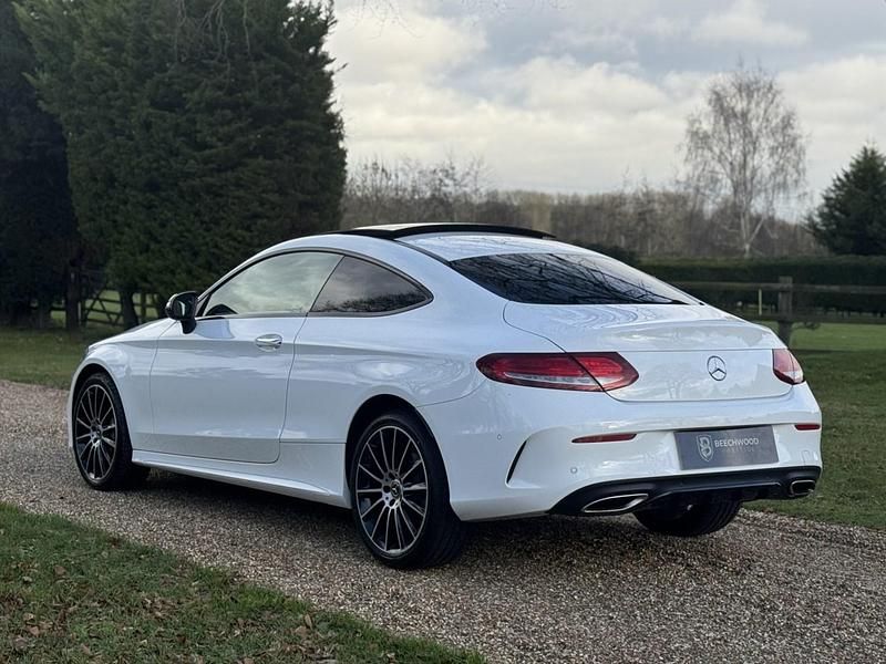 Used Mercedes C200 AMG line 2017 White Coupe