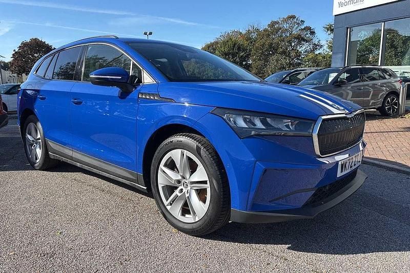 Energy blue Used 2022 Skoda Enyaq iV ecoSuite SUV | £17,995 (Fair price) - Image 1/4