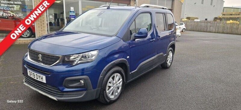 Blue Used 2019 Peugeot Rifter Allure MPV | £11,450 (Fair price) - Image 1/4
