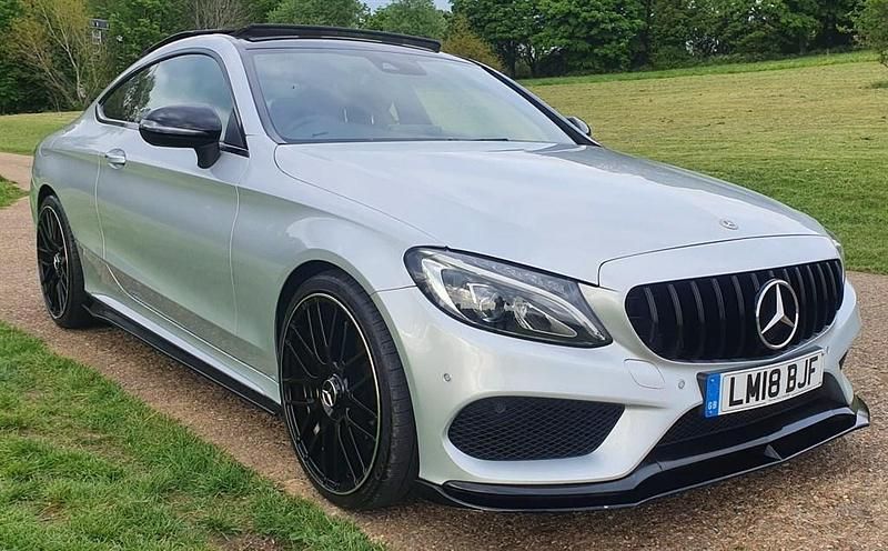 Silver Used 2018 Mercedes C250 AMG Line Premium Plus Coupe | £14,995 (Fair price) - Image 1/2