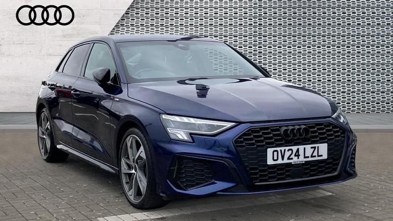 Used Audi A3 Black Edition 150 HP (110 kW) 2024 Blue Hatchback