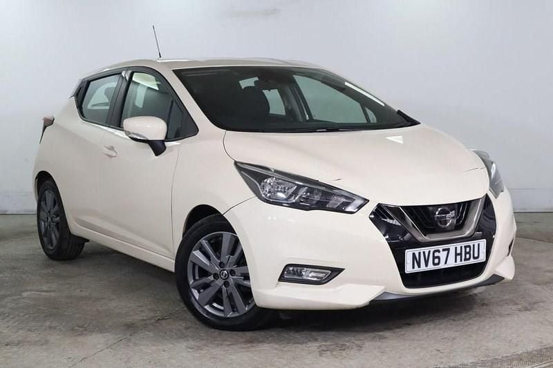 White Used 2018 Nissan Micra Acenta Hatchback | £7,475 (Fair price) - Image 1/4