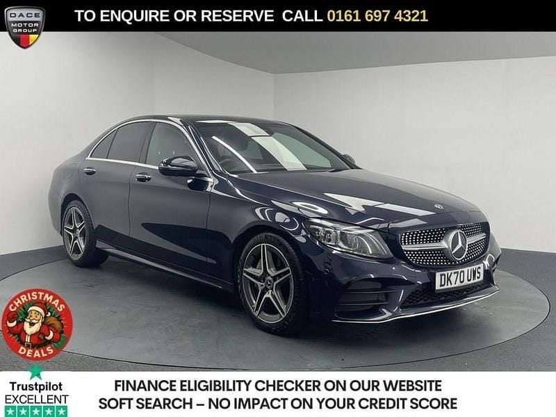 Blue Used 2020 Mercedes C300 AMG line Sedan | £17,970 (Fair price) - Image 1/3