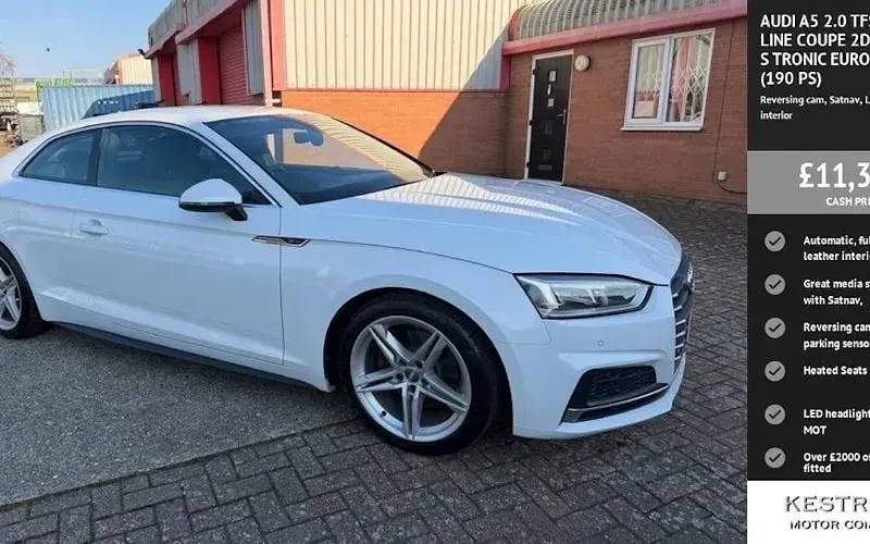 Used Audi A5 S-Line 190 HP (139 kW) 2018 Coupe