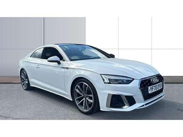 White Used 2020 Audi A5 S-Line Coupe | £22,495 (Good price) - Image 1/4