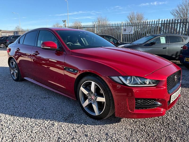 Red Used 2018 Jaguar XE Ingenium Sedan | £12,900 (Fair price) - Image 1/4