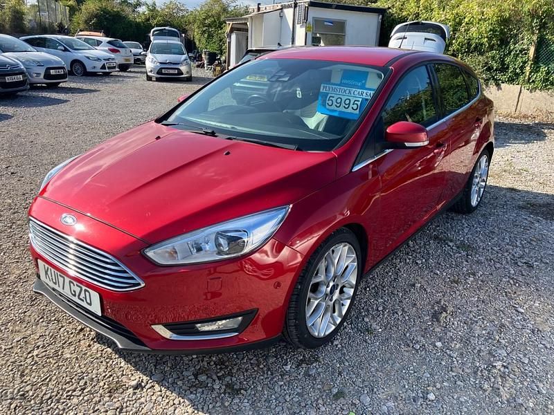 Red Used 2017 Ford Focus Titanium X Hatchback | £5,795 (Fair price) - Image 1/4