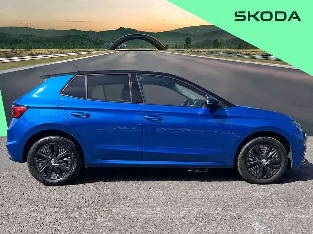 Used Skoda Fabia Design Edition 95 HP (69 kW) 2024 Blue Hatchback