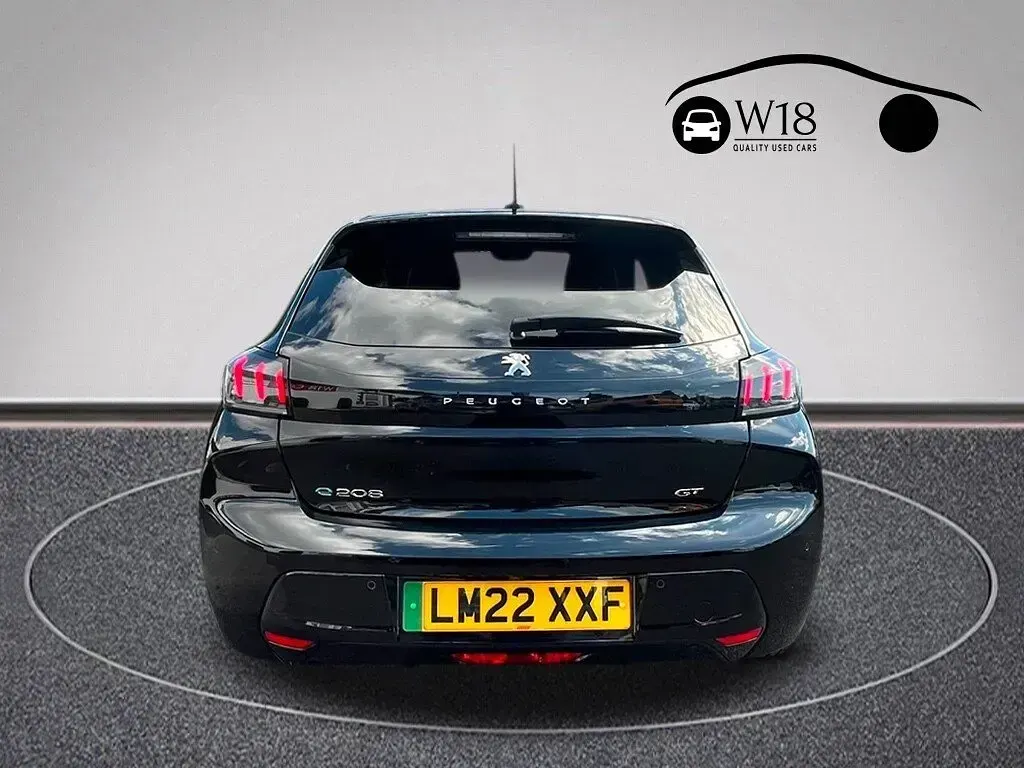 Used Peugeot e-208 Premium 100 kW (136 HP) 2022 Black Hatchback