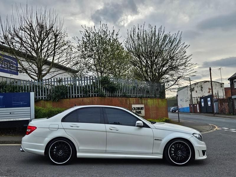 Used Mercedes C63 AMG 2012 White Sedan