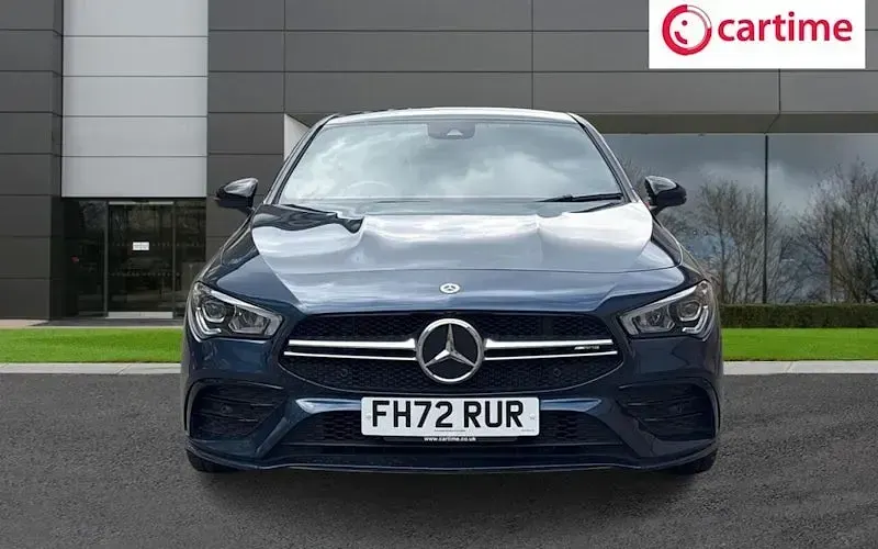Used Mercedes CLA35 AMG Premium 306 HP (225 kW) 2022 Blue Coupe