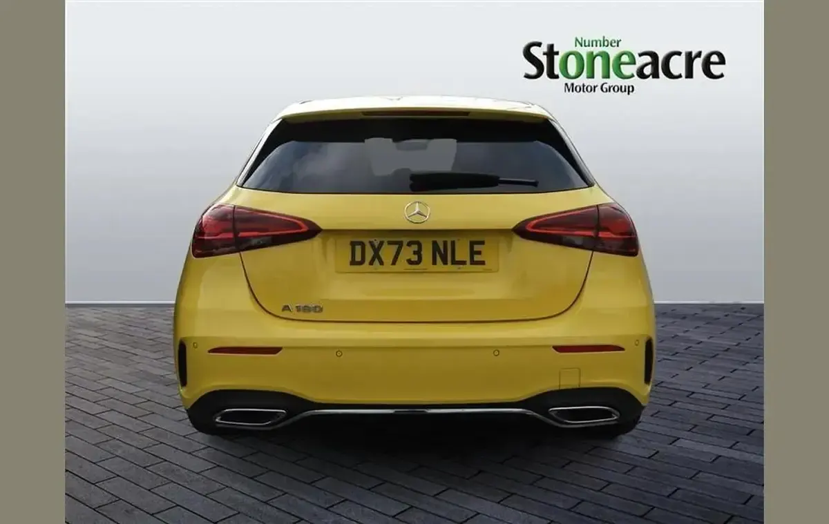 Used Mercedes A180 Executive 136 HP (100 kW) 2023 Yellow Hatchback