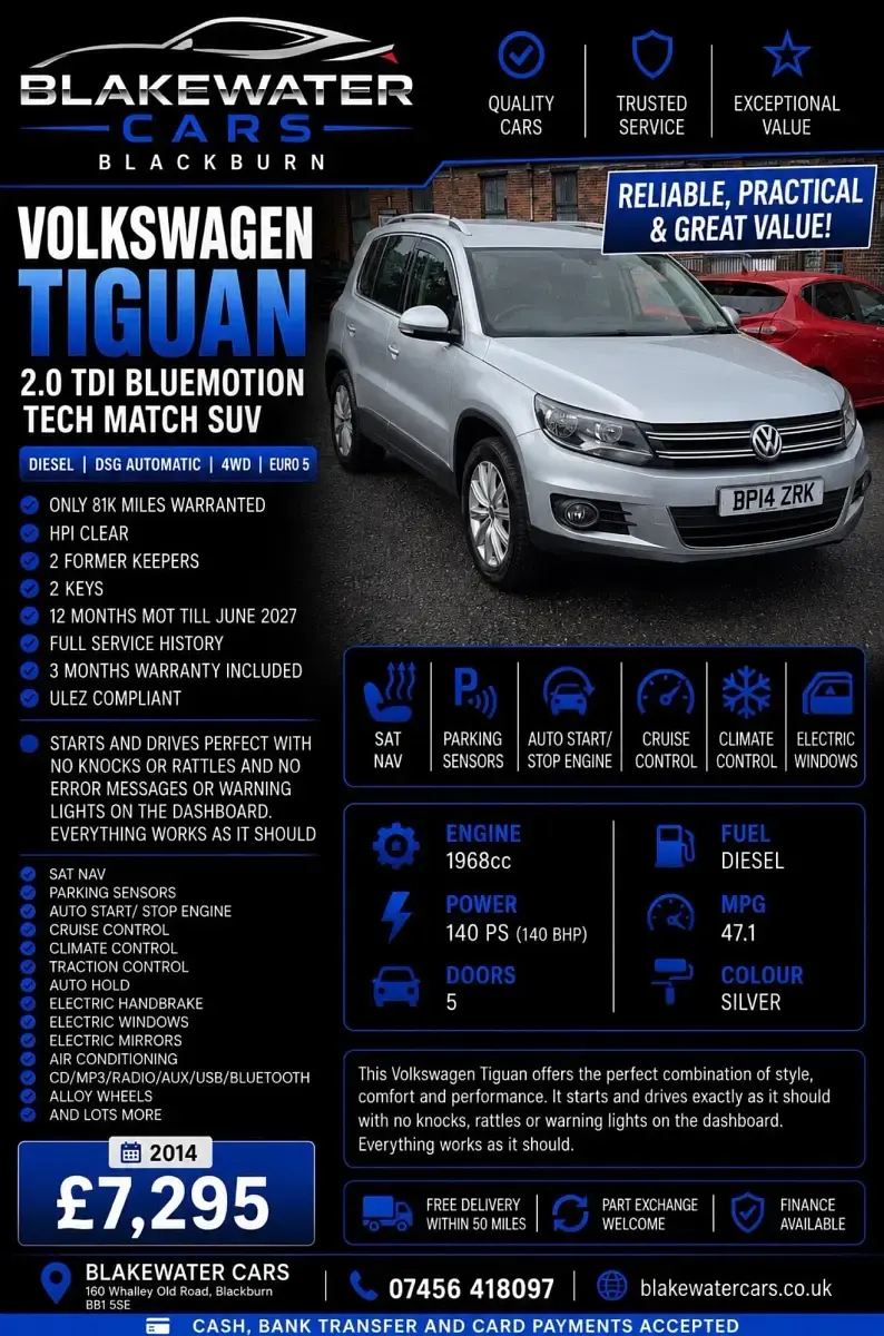 Used VW Tiguan Match 2014 Silver SUV