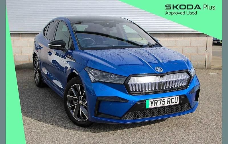New Skoda Enyaq iV SportlinePlus 210 kW (286 HP) 2025 Race blue metallic SUV