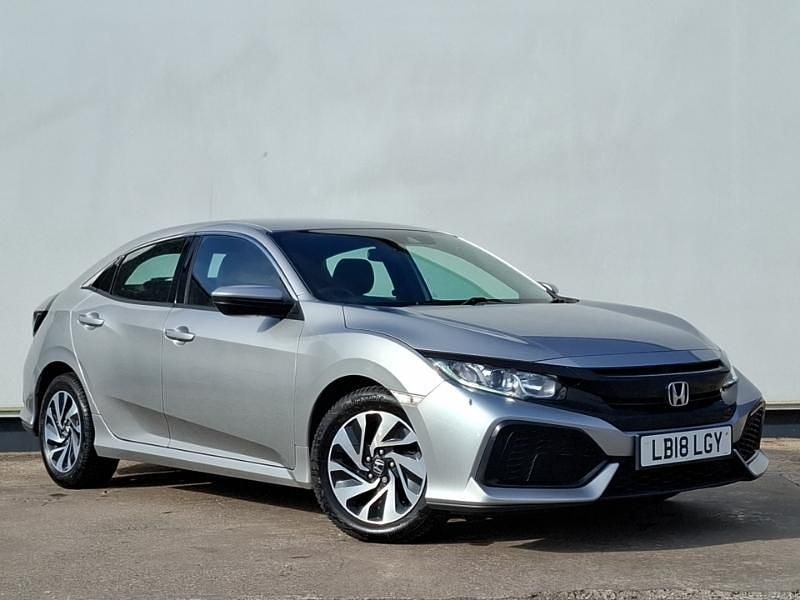 Silver Used 2018 Honda Civic SE Hatchback | £9,998 (Fair price) - Image 1/4