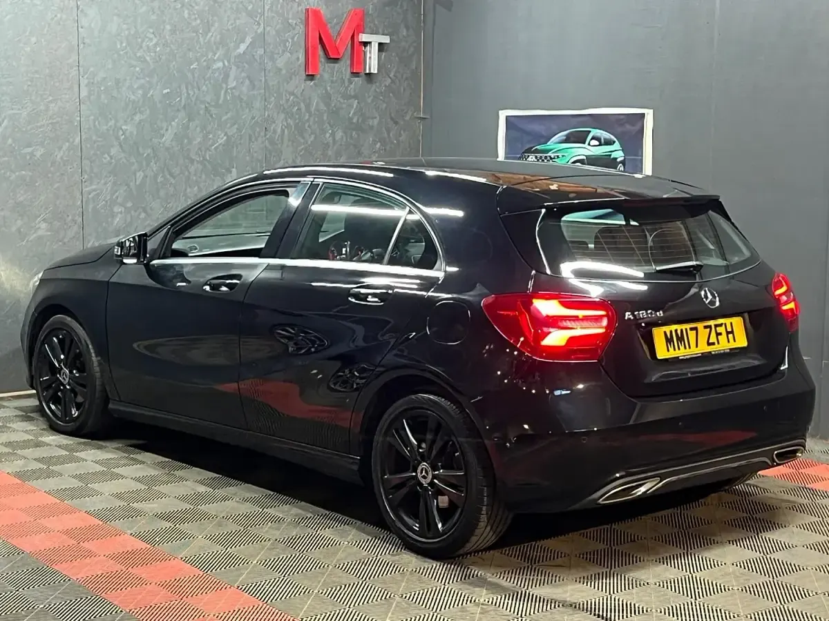 Used Mercedes A180 Premium 109 HP (80 kW) 2017 Black Hatchback