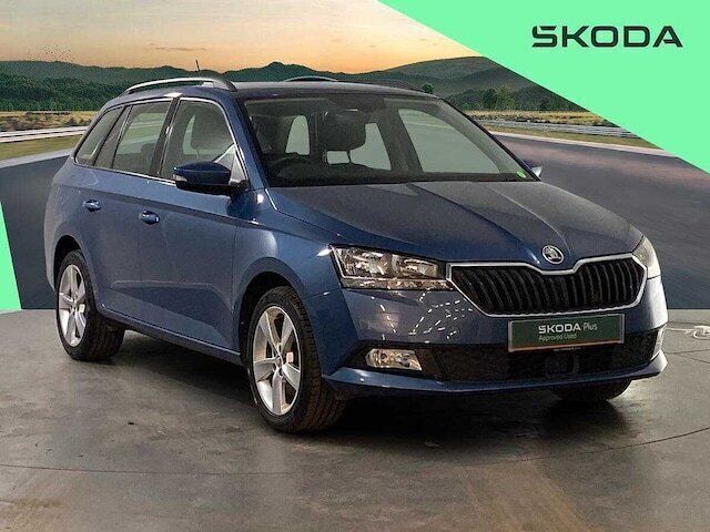 Titan blue metallic Used 2021 Skoda Fabia SE Estate | £12,948 (Fair price) - Image 1/4