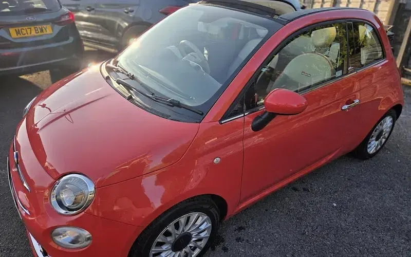 Used Fiat 500C Lounge 86 HP (63 kW) 2016 Orange Cabriolet