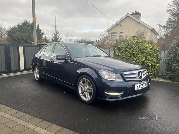Blue Used 2012 Mercedes C200 AMG Sedan | £5,995 (Fair price) - Image 1/4