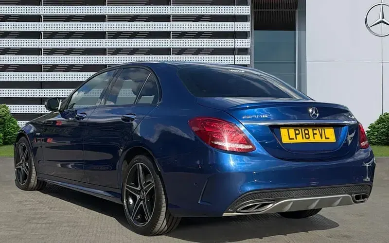 Used Mercedes C43 AMG Premium 367 HP (269 kW) 2018 Blue Sedan