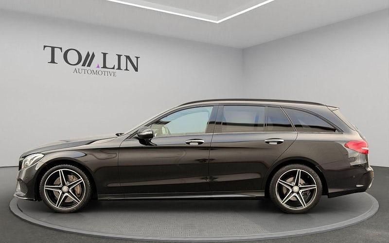 Used Mercedes C250 AMG Line Premium Plus 204 HP (150 kW) 2016 Black Estate